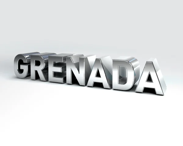 3D Country Text of GRENADA — Stock Photo, Image