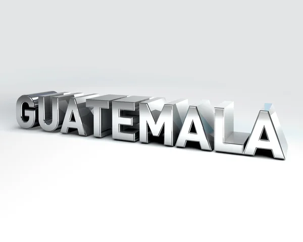 Texto do país 3D de GUATEMALA — Fotografia de Stock