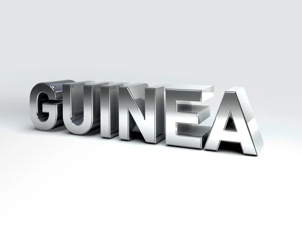 3D Country Text of GUINEA — Stock Photo, Image