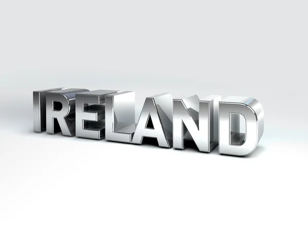 3D Country Text of IRELAND — Stock Photo, Image