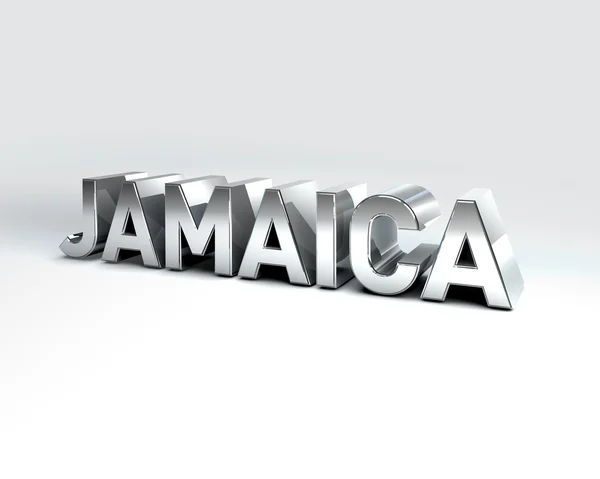 3D land text av jamaica — Stockfoto