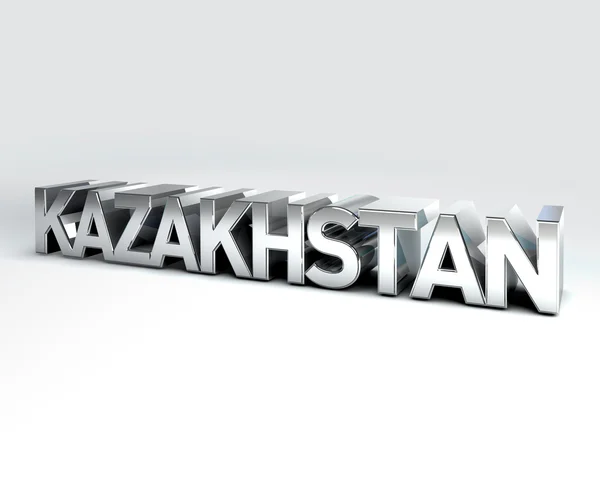 3d Ländertext von Kasachstan — Stockfoto