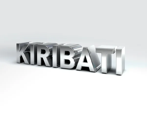 Texte pays 3D de KIRIBATI — Photo