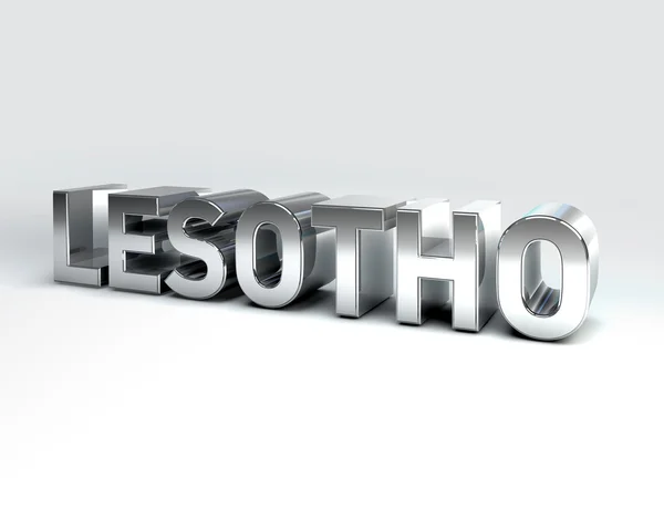 3D land text av Lesothiskt — Stockfoto