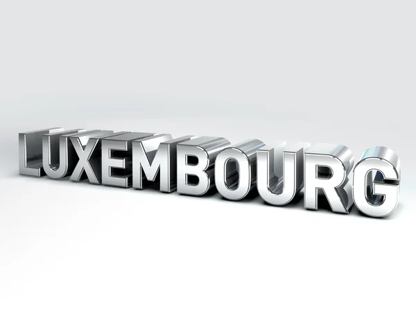3D текст країні Люксембург — стокове фото