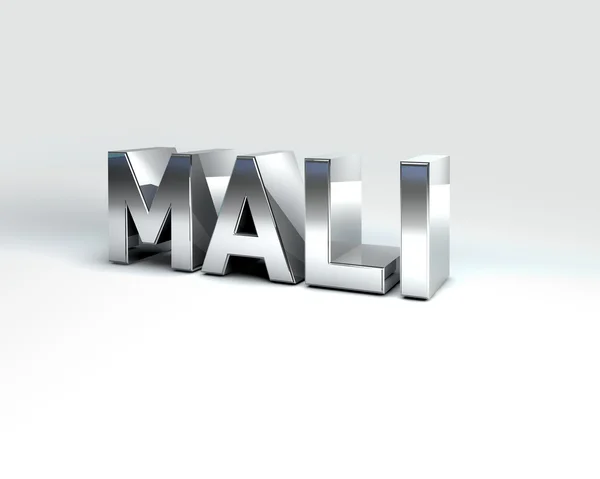 3D Country Text of MALI — Stock Photo, Image