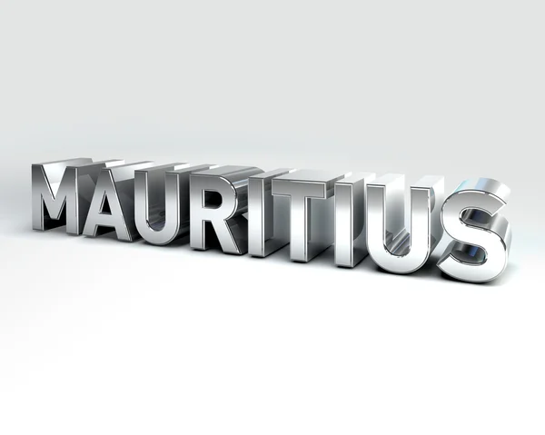 3D Country Text of MAURITIUS — Stock Photo, Image