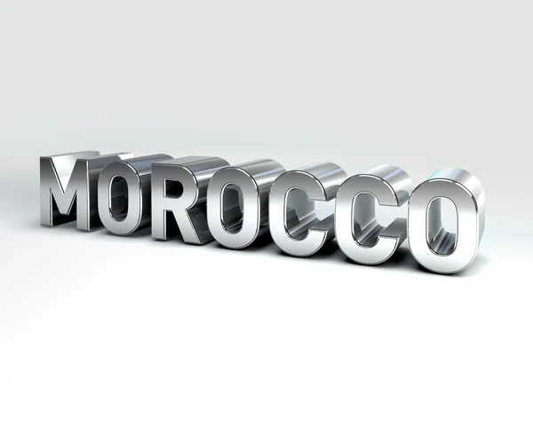 3D Country Text of MOROCCO — Stock Photo, Image