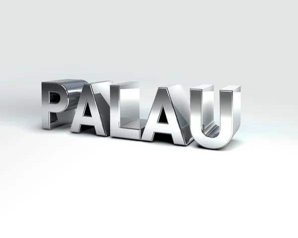 3D Country Text of PALAU — Stock Photo, Image