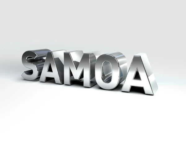 3D Country Text of SAMOA — Stock Photo, Image