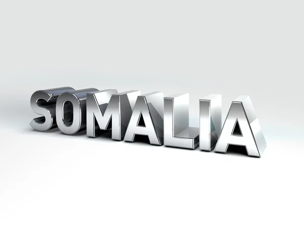 3D land text av somalia — Stockfoto