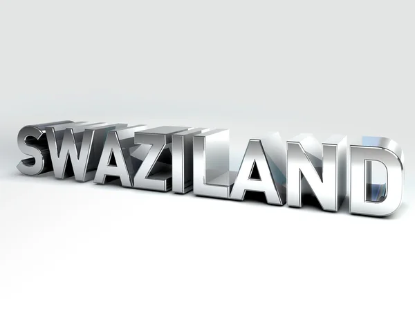 3D Paese Testo della SWAZILAND — Foto Stock