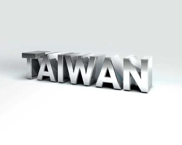 3D Country Text of TAIWAN — Stock Photo, Image