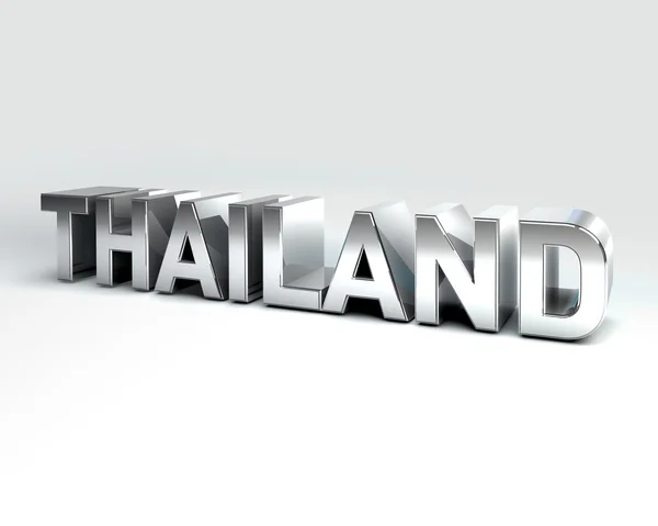 3d Ländertext von Thailand — Stockfoto