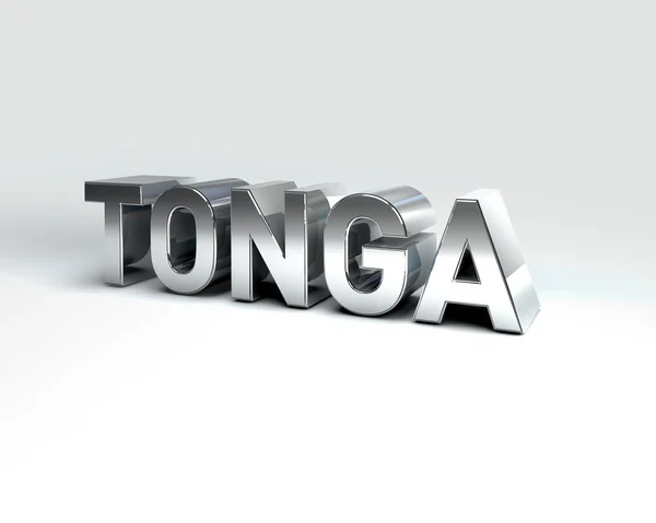 3D Country Text of TONGA — Stock Photo, Image