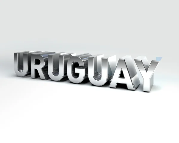 3D tekst kraju Urugwaju — Zdjęcie stockowe