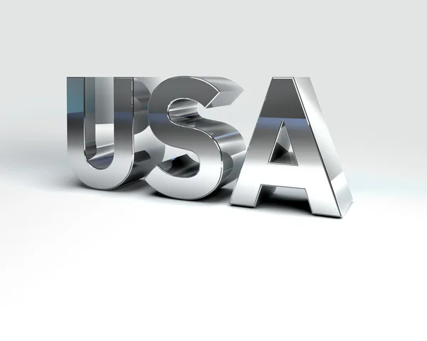 3D land text av usa — Stockfoto