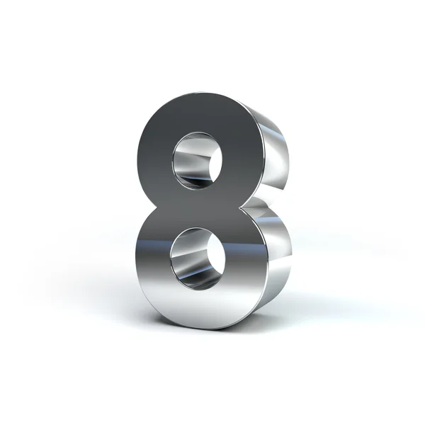 Metal Number Character — Stock Photo, Image