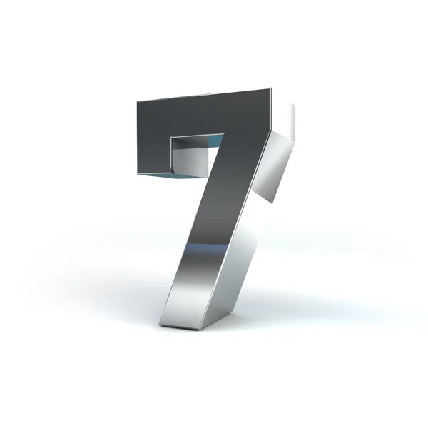 Metal Number Character — Stock Photo, Image