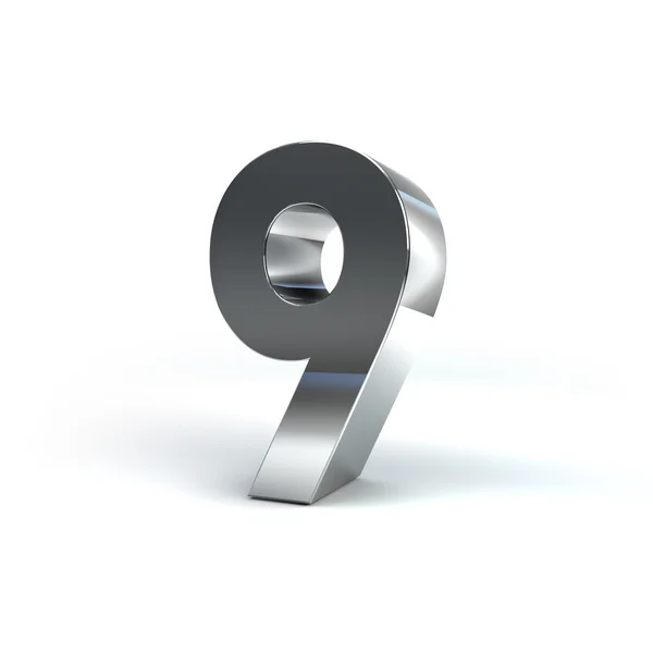 Metal Number Character — Stock Photo, Image