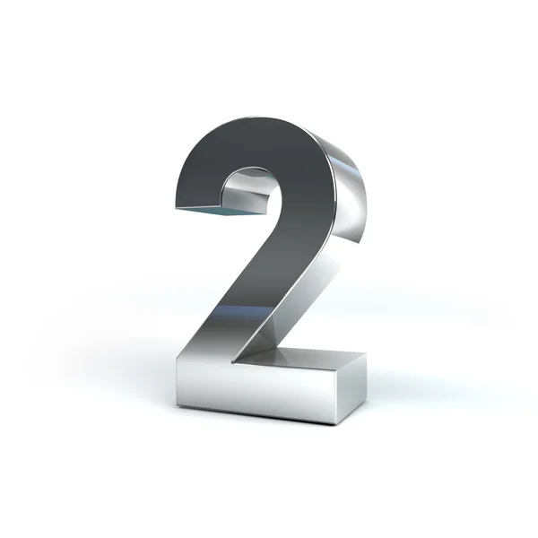 Metal Number Character — Stock Photo, Image