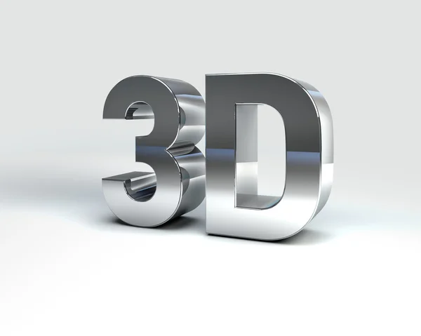 Metalowe tekst 3d — Zdjęcie stockowe