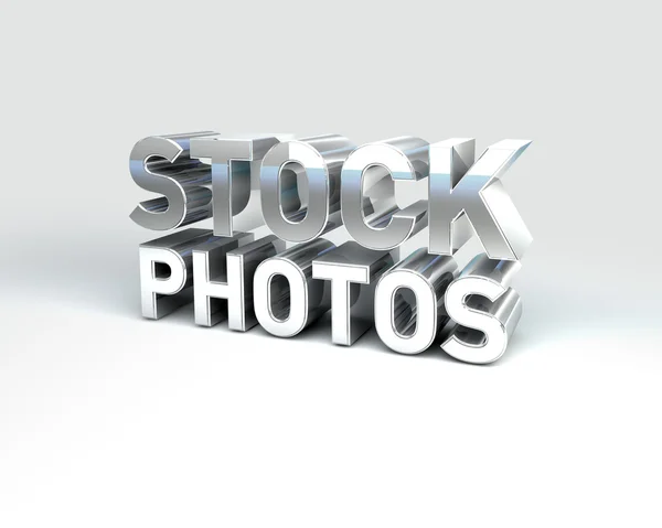 Texto de metal FOTOS DE STOCK — Foto de Stock