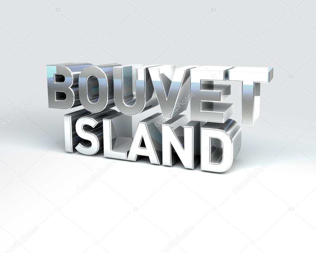 3D Country Text of BOUVET ISLAND