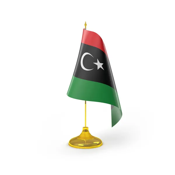 Libyjská vlajka — Stock fotografie