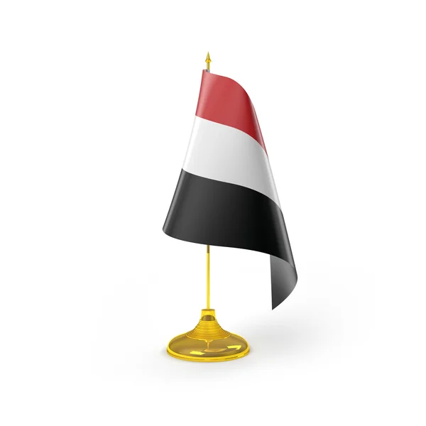 예멘의 국기 스톡 사진