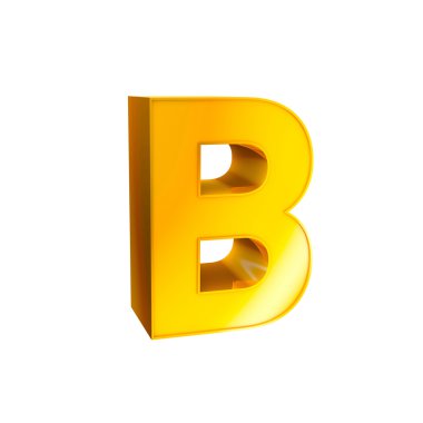 Altın alfabe karakteri b