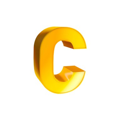 Altın alfabe karakteri c
