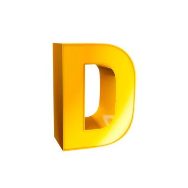 Altın alfabe karakteri d