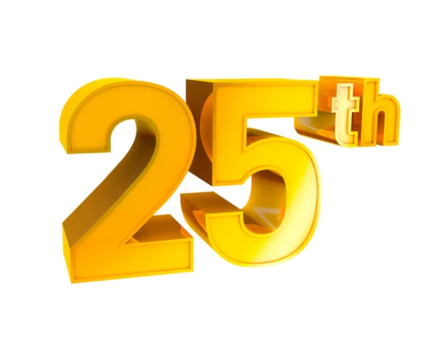 Gold Alphabet Anniversary