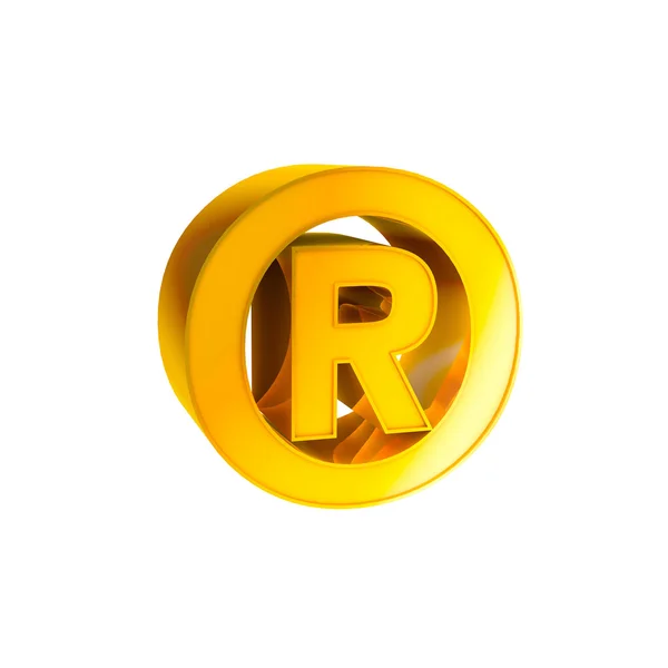 Gold Alphabet Character Register — Stock Photo, Image