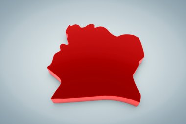 Cote D'lvoire Haritası