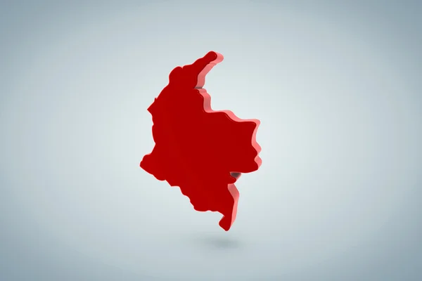 Mappa di colombia — Foto Stock