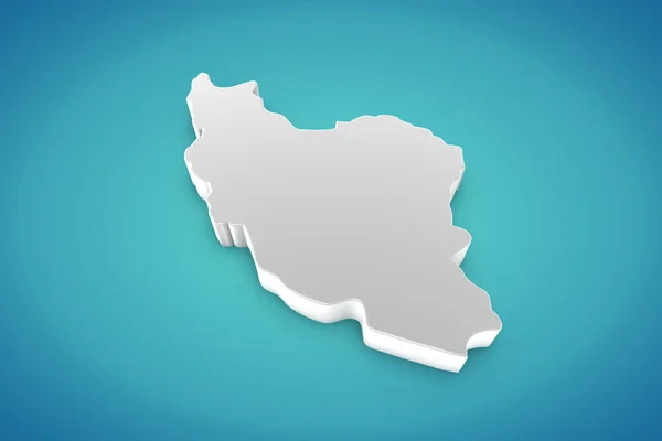 Karte von iran — Stockfoto