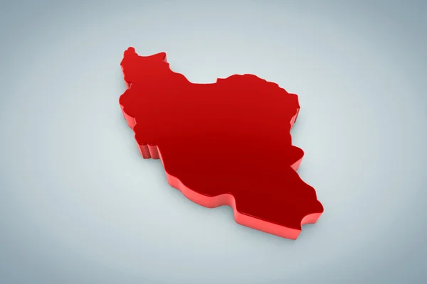 El mapa de Irán — Foto de Stock