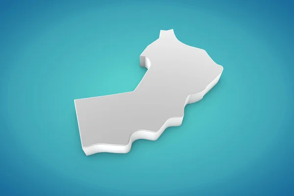 Карта Омана — стоковое фото