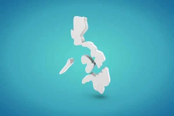 Filipinler Haritası — Stok fotoğraf