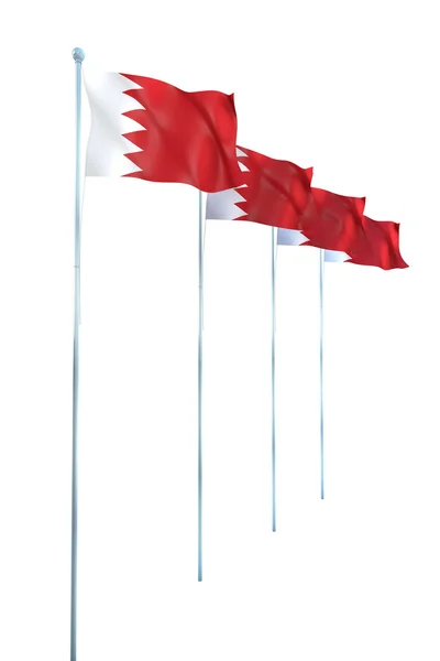Flagge von Bahrain — Stockfoto