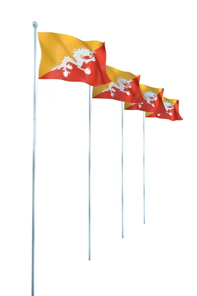 Flagge von bhutan — Stockfoto
