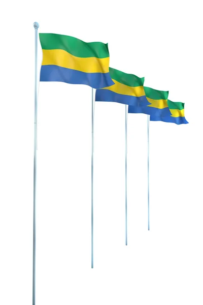 Flag of Gabone — Stock Photo, Image