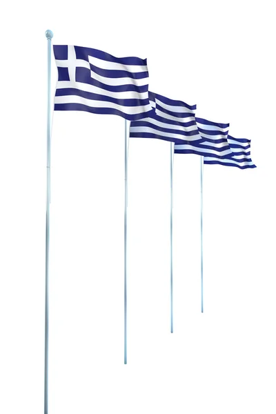 Hellas 'flagg – stockfoto