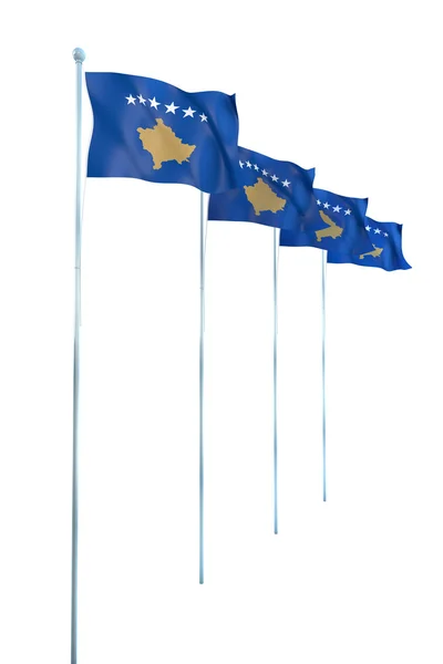 Flagge von kosovo — Stockfoto