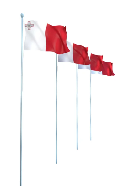 Flagge von Malta — Stockfoto