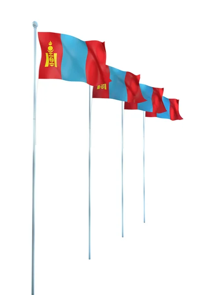 Bandeira da Mongólia — Fotografia de Stock
