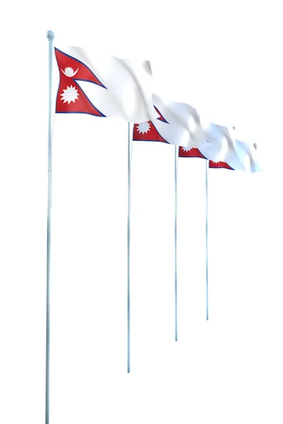 Flagge von Nepal — Stockfoto