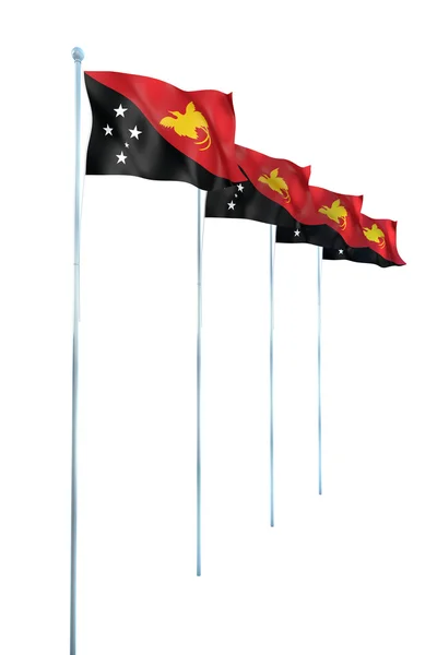 巴布亚新几内亚的国旗 — 图库照片